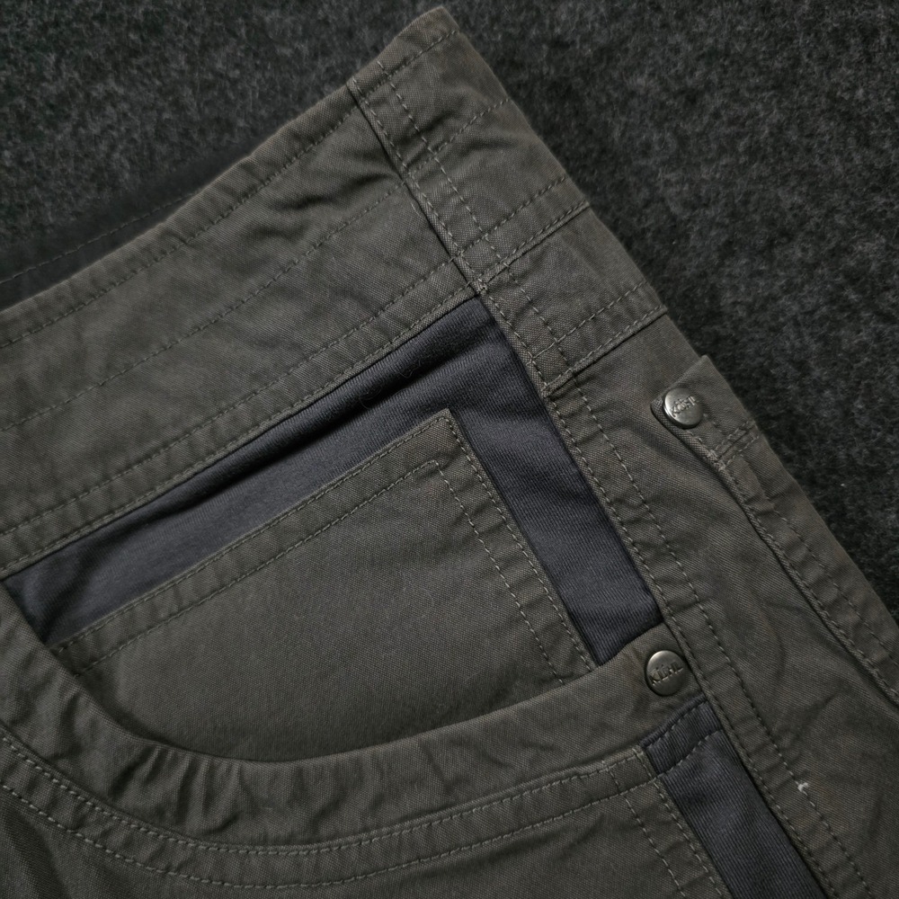 Kuhl Radikl Pants Dark Charcoal Grey Cotton Outdoor Hiking Gorpcore Mens 36x30 - Picture 15 of 15